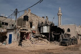انفجار بمب در گشتی نظامیان صهیونیست در جنین توسط مبارزان مقاومت
