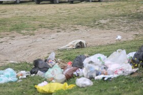 زباله های بجامانده از مسافران نوروزی در طبیعت سوادکوه - مازندران