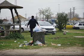 زباله هدیه مسافران نوروزی به استان گیلان