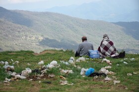 زباله هدیه مسافران نوروزی به استان گیلان