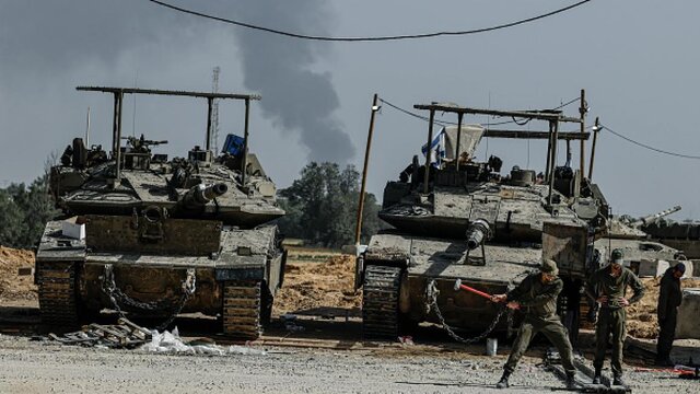 نظامیان صهیونیست در مرز غزه، ۳ آوریل ۲۰۲۵ طرح «عملیات بزرگ» رژیم صهیونیستی برای اتمام جنگ غزه حتی به بهای کشته شدن اسرایش