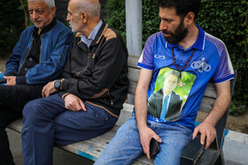 مراسم تشییع «فرامرز ظلی» پیشکسوت فوتبال ورزشگاه شهید شیرودی - تهران