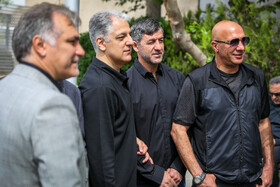 حضور حسین تراب پور و کریم باقری در مراسم تشییع «فرامرز ظلی» پیشکسوت فوتبال