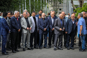 مراسم تشییع «فرامرز ظلی» پیشکسوت فوتبال ورزشگاه شهید شیرودی - تهران