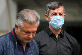 حضور کریم باقری در مراسم تشییع «فرامرز ظلی» پیشکسوت فوتبال