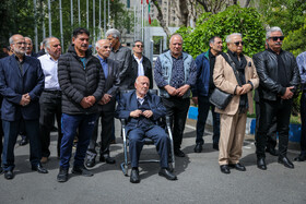 مراسم تشییع «فرامرز ظلی» پیشکسوت فوتبال ورزشگاه شهید شیرودی - تهران