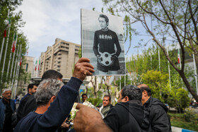 مراسم تشییع «فرامرز ظلی» پیشکسوت فوتبال ورزشگاه شهید شیرودی - تهران