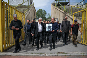 مراسم تشییع «فرامرز ظلی» پیشکسوت فوتبال ورزشگاه شهید شیرودی - تهران