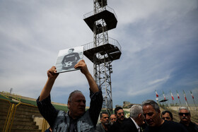 مراسم تشییع «فرامرز ظلی» پیشکسوت فوتبال ورزشگاه شهید شیرودی - تهران