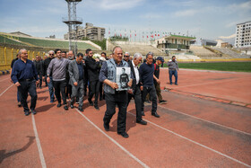 مراسم تشییع «فرامرز ظلی» پیشکسوت فوتبال ورزشگاه شهید شیرودی - تهران