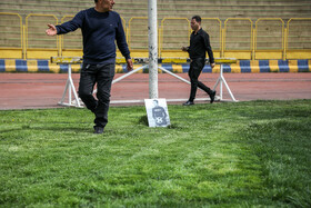 مراسم تشییع «فرامرز ظلی» پیشکسوت فوتبال ورزشگاه شهید شیرودی - تهران