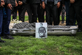 مراسم تشییع «فرامرز ظلی» پیشکسوت فوتبال ورزشگاه شهید شیرودی - تهران