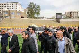 مراسم تشییع «فرامرز ظلی» پیشکسوت فوتبال ورزشگاه شهید شیرودی - تهران