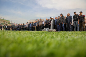 مراسم تشییع «فرامرز ظلی» پیشکسوت فوتبال ورزشگاه شهید شیرودی - تهران