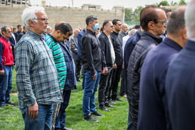 مراسم تشییع «فرامرز ظلی» پیشکسوت فوتبال ورزشگاه شهید شیرودی - تهران