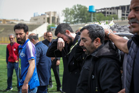 مراسم تشییع «فرامرز ظلی» پیشکسوت فوتبال ورزشگاه شهید شیرودی - تهران