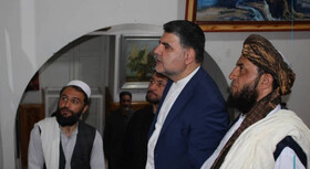 دیدار نماینده سفارت ایران در کابل با رئیس هنرستان ملی طالبان
