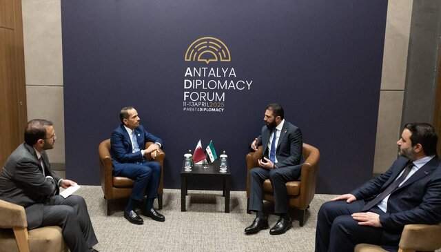 دیدار اردوغان با الجولانی و وزیر خارجه قطر در حاشیه مجمع دیپلماسی آنتالیا