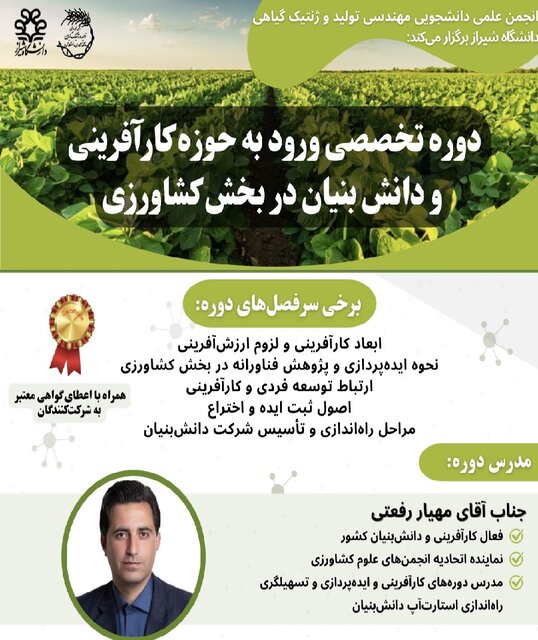 دانشجویان با نحوه راهاندازی تیمهای استارتآپی آشنا میشوند