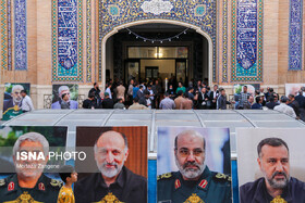 اولین سالگرد شهادت سردار زاهدی و همرزمانش برگزار شد