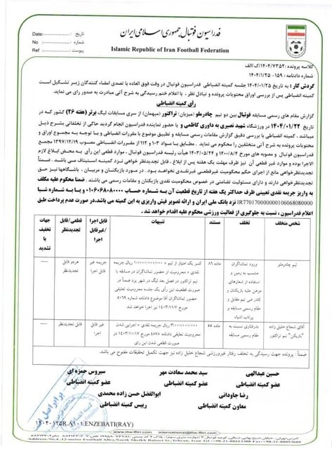 خلیلزاده محروم شد