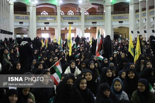 تجمع مردم تبریز در محکومیت جنایات صهیونیستها در غزه