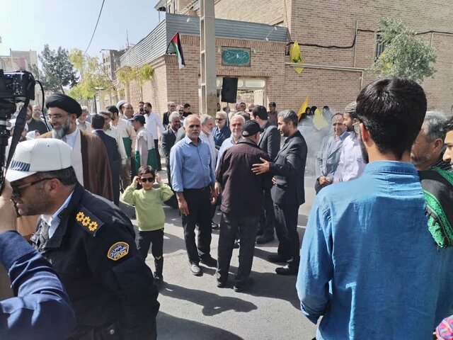 استغاثه مردم پیشوا در جمکران برای مظلومیت غزه