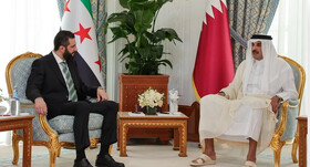 الجولانی و امیر قطر دیدار کردند