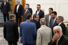 در حاشیه دیدار رافائل گروسی، مدیر کل آژانس بینالمللی انرژی اتمی با سید عباس عراقچی، وزیر امور خارجه