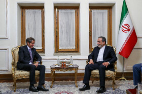 دیدار رافائل گروسی، مدیر کل آژانس بینالمللی انرژی اتمی با سید عباس عراقچی، وزیر امور خارجه