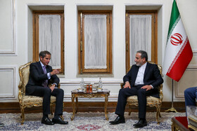 دیدار رافائل گروسی، مدیر کل آژانس بینالمللی انرژی اتمی با سید عباس عراقچی، وزیر امور خارجه