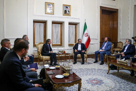دیدار رافائل گروسی، مدیر کل آژانس بینالمللی انرژی اتمی با سید عباس عراقچی، وزیر امور خارجه