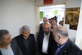 احمد میدری وزیر تعاون، کار و رفاه اجتماعی در درمانگاه تامین اجتماعی مراغه