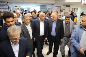 احمد میدری وزیر تعاون، کار و رفاه اجتماعی در درمانگاه تامین اجتماعی مراغه