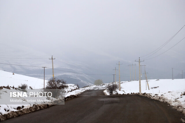 برف و سرمای شدید در راه قزوین