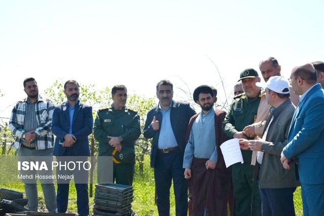 نخستین نشای مکانیزه برنج در آستارا انجام شد