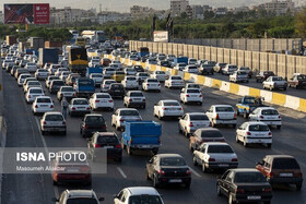 ترافیک سنگین در آزادراه کرج-تهران