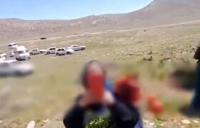 با عوامل چیدن لاله‌های واژگون در سپیدان برخورد می‌کنیم