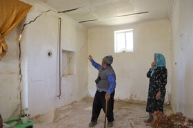 رانش زمین در روستایی گلی خراسان شمالی