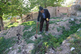 رانش زمین در روستایی گلی خراسان شمالی