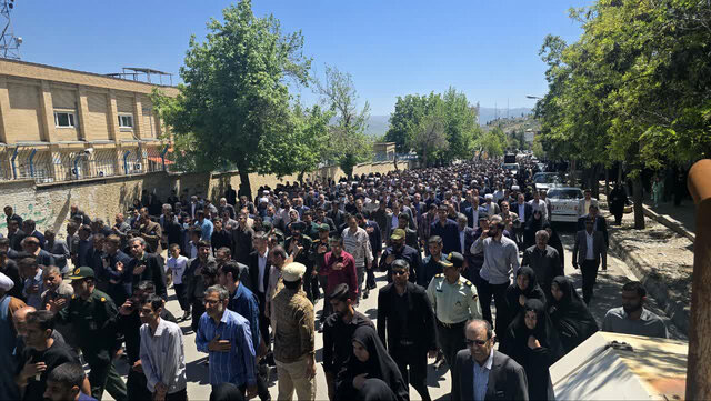 مراسم تشییع پیکر ۲ قاضی کهگیلویه و بویراحمدی در یاسوج برگزار شد