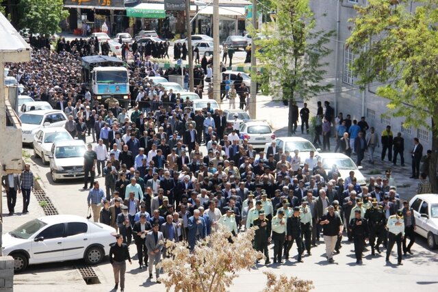 مراسم تشییع پیکر ۲ قاضی کهگیلویه و بویراحمدی در یاسوج برگزار شد