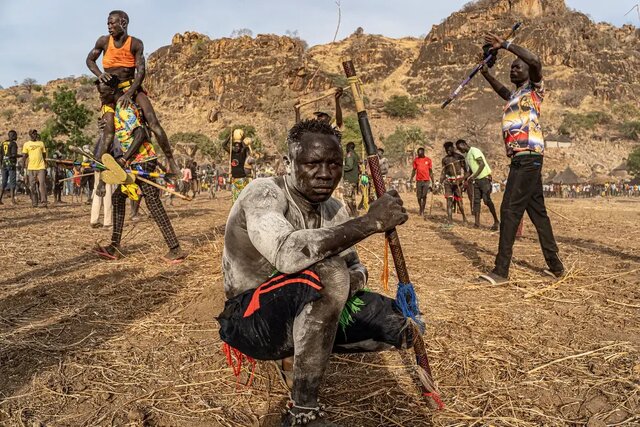 کُشتی سنتی در سودان؛ نوباها میجنگند، نه با اسلحه