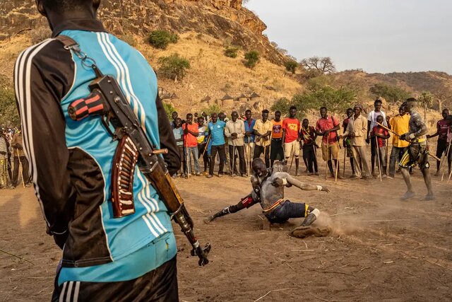 کُشتی سنتی در سودان؛ نوباها میجنگند، نه با اسلحه