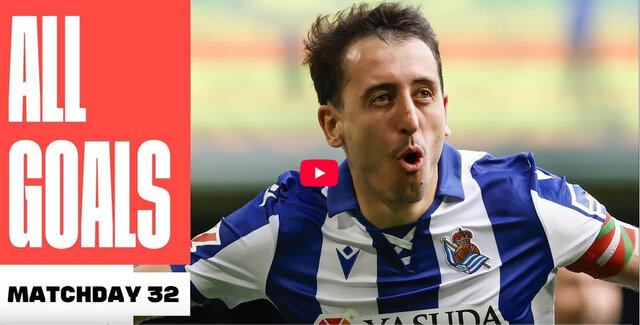 ویدیو/ همه گلهای هفته ۳۲ لالیگا ویدیو/ همه گلهای هفته ۳۲ لالیگا
