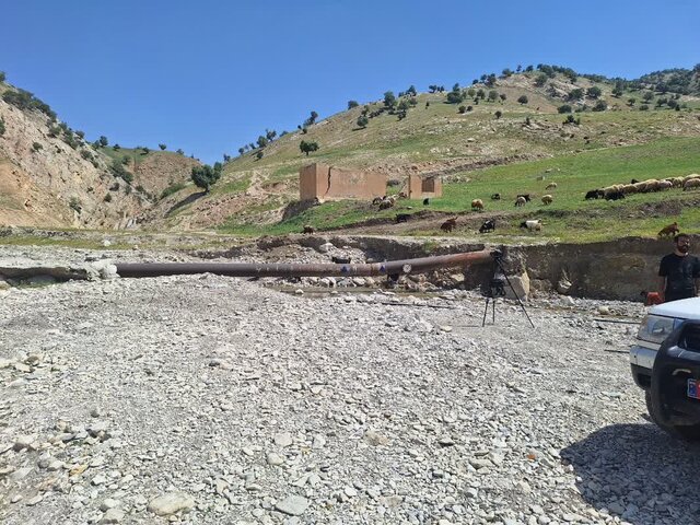 اصلاح خط فرسوده آب شرب شهر ایلام در چشمه گلگل/ قطع آب ۱۰ ساعته