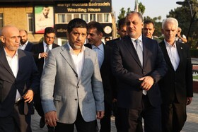حضور وزیر جوانان و ورزش عراق در فدراسیون کشتی