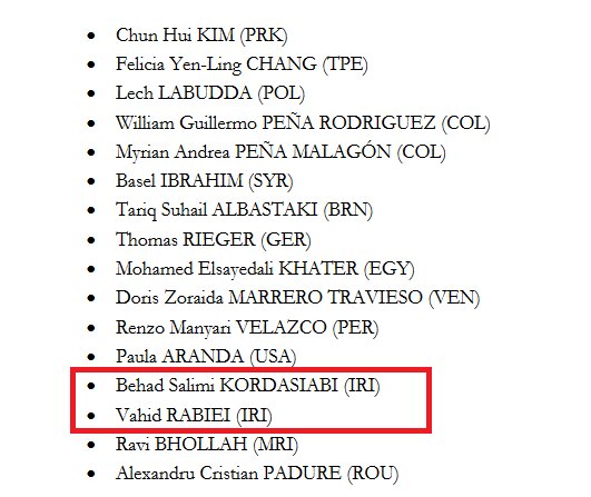 رقبای انوشیروانی و بهداد سلیمی در انتخابات فدراسیون جهانی وزنهبرداری