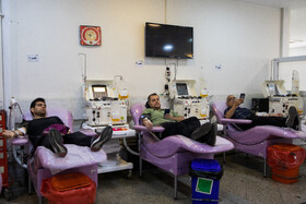 حضور مردم تهران در سازمان انتقال خون