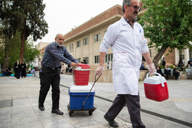 حضور مردم تهران در سازمان انتقال خون